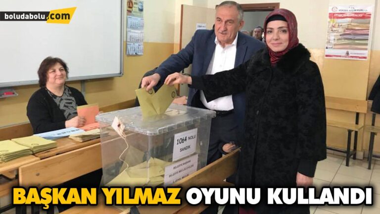 BAŞKAN YILMAZ OYUNU KULLANDI