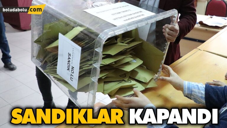 OY VERME İŞLEMİ SONA ERDİ