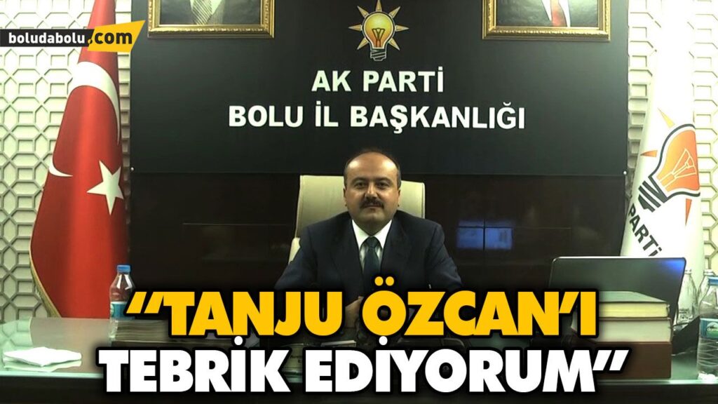 “TANJU ÖZCAN’I TEBRİK EDİYORUM” “TANJU ÖZCAN’I TEBRİK EDİYORUM”