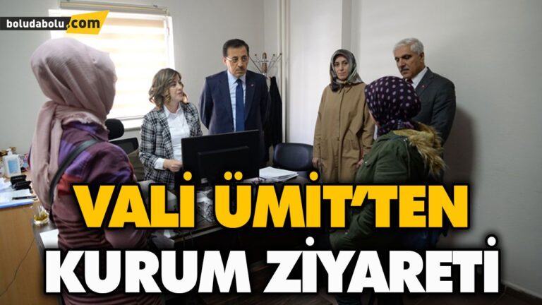 BOLU AİLE, ÇALIŞMA VE SOSYAL HİZMETLER İL MÜDÜRLÜĞÜ ZİYARET EDİLDİ