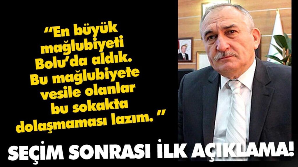 SEÇİM SONRASI İLK AÇIKLAMA! SEÇİM SONRASI İLK AÇIKLAMA!
