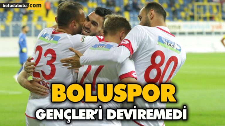 BOLUSPOR, GENÇLER’İ DEVİREMEDİ