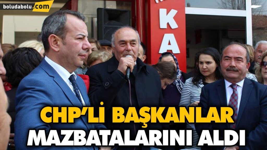 CHP’Lİ BAŞKANLAR MAZBATALARINI ALDI CHP’Lİ BAŞKANLAR MAZBATALARINI ALDI