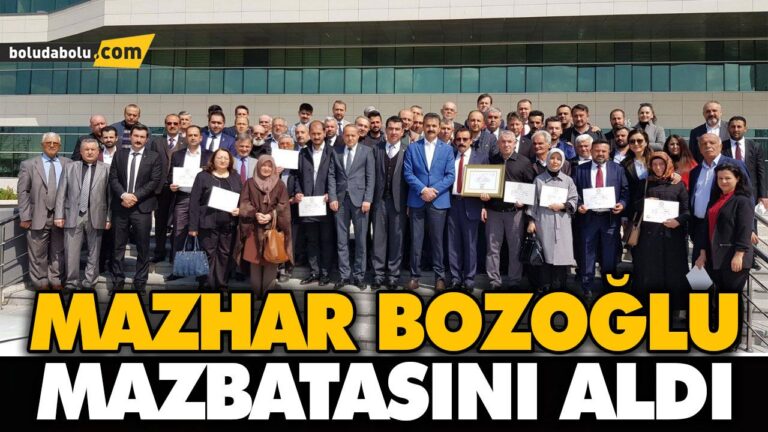BOZOĞLU MAZBATASINI ALDI