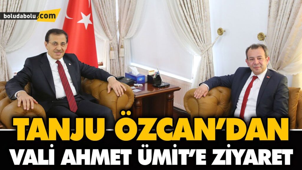 TANJU ÖZCAN’DAN VALİ AHMET ÜMİT’E ZİYARET TANJU ÖZCAN’DAN VALİ AHMET ÜMİT’E ZİYARET