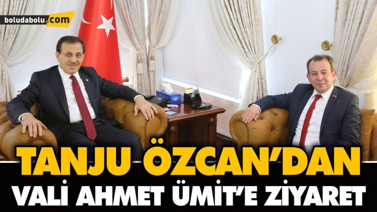 TANJU ÖZCAN’DAN VALİ AHMET ÜMİT’E ZİYARET