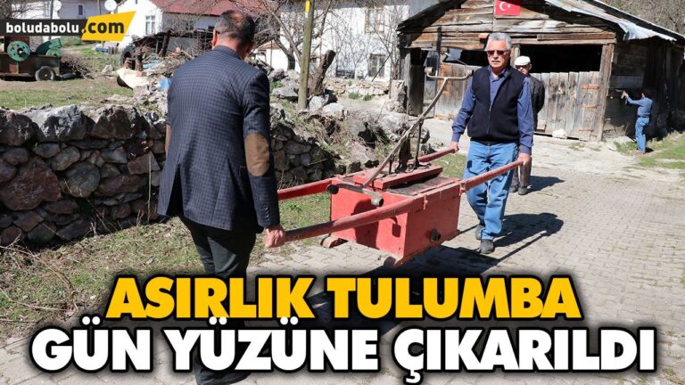 ASIRLIK TULUMBA GÜN YÜZÜNE ÇIKARILDI