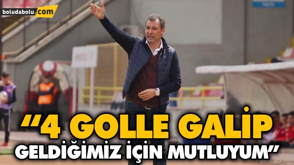 “4 GOLLE GALİP GELDİĞİMİZ İÇİN MUTLUYUM” “4 GOLLE GALİP GELDİĞİMİZ İÇİN MUTLUYUM”