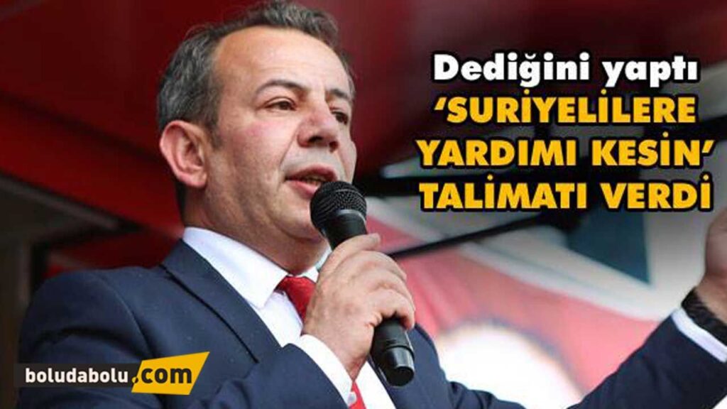 Bolu Belediyesinden Suriyelilere yardım yapılamayacak