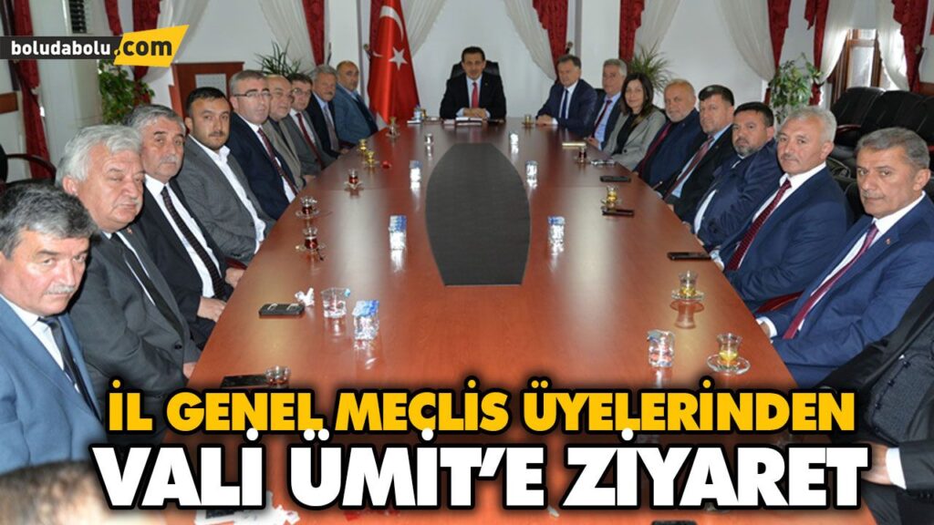 İL GENEL MECLİS ÜYELERİNDEN VALİ ÜMİT’E ZİYARET İL GENEL MECLİS ÜYELERİNDEN VALİ ÜMİT’E ZİYARET