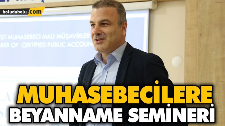 MUHASEBECİLERE BEYANNAME SEMİNERİ