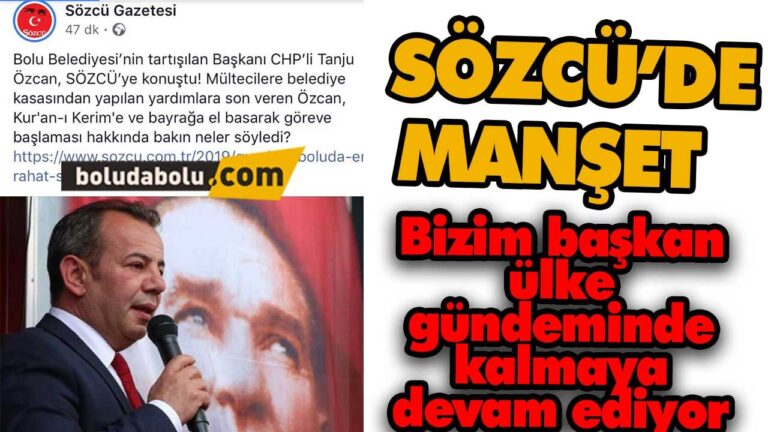 TANJU ÖZCAN SÖZCÜ GAZETESİNDEN ÖZLEM GÜRSES’E KONUŞTU