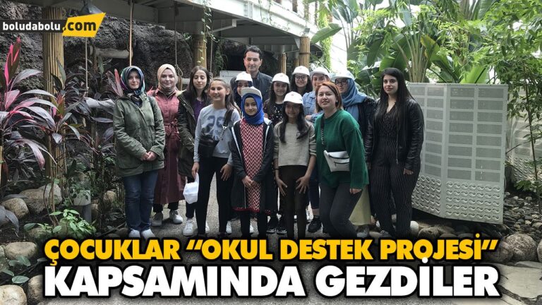 ÇOCUKLAR “OKUL DESTEK PROJESİ” KAPSAMINDA GEZDİLER