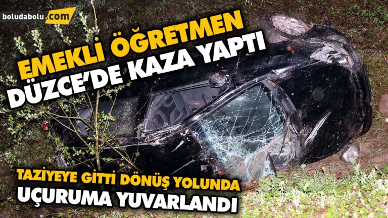 TAZİYEYE GİTTİ DÖNÜŞ YOLUNDA UÇURUMA YUVARLANDI