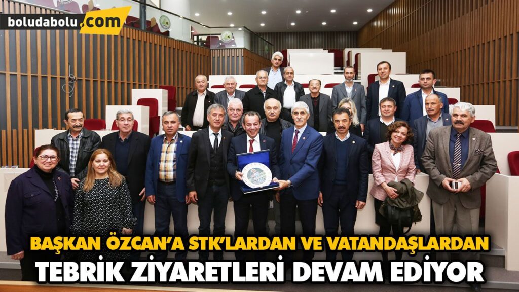 BAŞKAN ÖZCAN’A STK’LARDAN VE VATANDAŞLARDAN TEBRİK ZİYARETLERİ DEVAM EDİYOR
