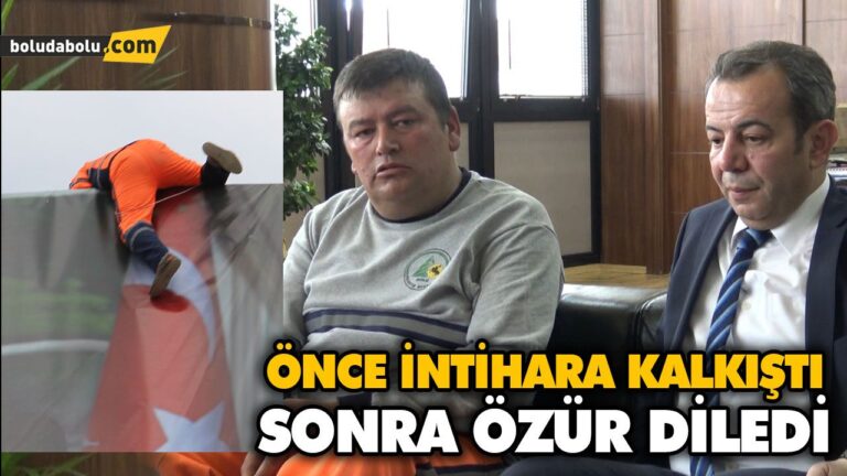 ÖNCE İNTİHARA KALKIŞTI SONRA ÖZÜR DİLEDİ