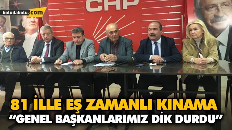 “GENEL BAŞKANLARIMIZ DİK DURDU”