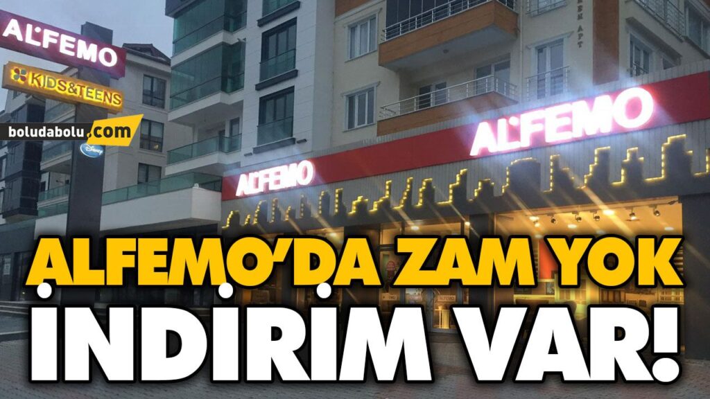ALFEMO MOBİLYA’DAN BOLU’YA CAN SUYU