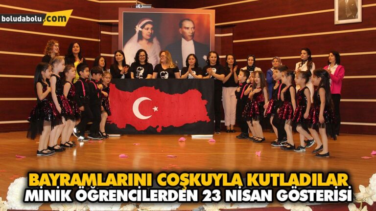 MİNİK ÖĞRENCİLERDEN 23 NİSAN GÖSTERİSİ
