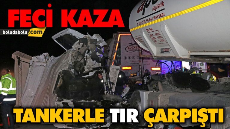 TANKER İLE TIRI 1 KİŞİ YARALANDI
