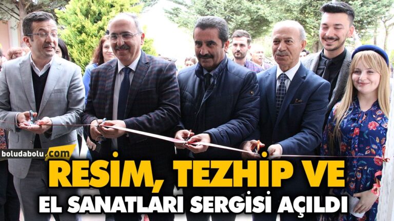RESİM, TEZHİP VE EL SANATLARI SERGİSİ AÇILDI