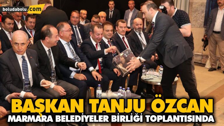 BAŞKAN TANJU ÖZCAN MARMARA BELEDİYELER BİRLİĞİ TOPLANTISINDA