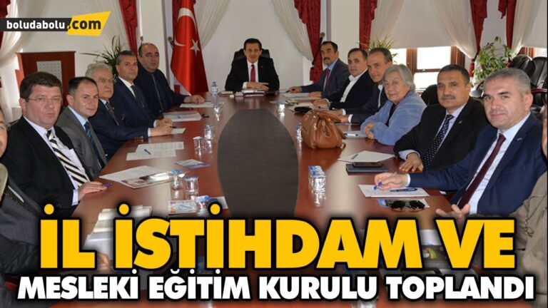 İL İSTİHDAM VE MESLEKİ EĞİTİM KURULU TOPLANDI