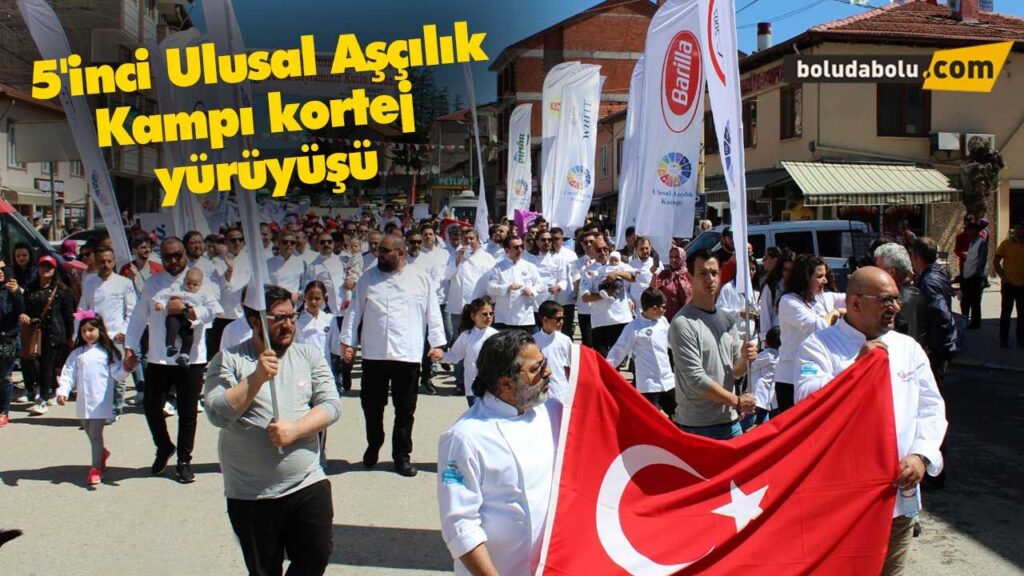 5’inci Ulusal Aşçılık Kampı kortej yürüyüşü 5’inci Ulusal Aşçılık Kampı kortej yürüyüşü