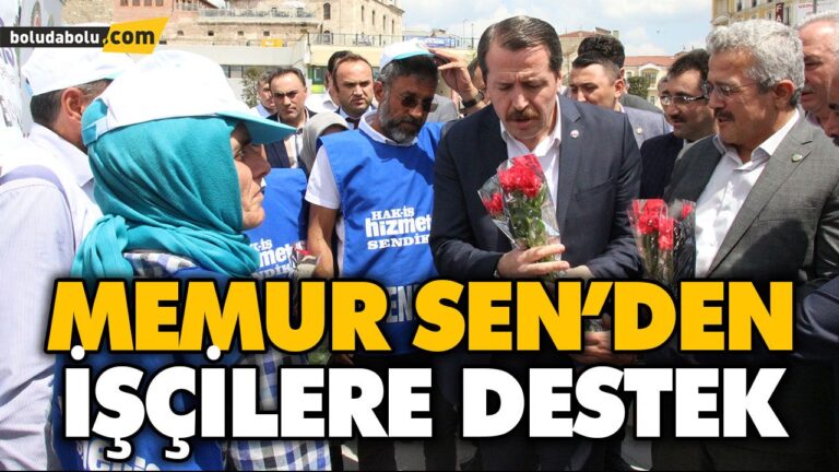 MEMUR SEN’DEN İŞÇİLERE DESTEK