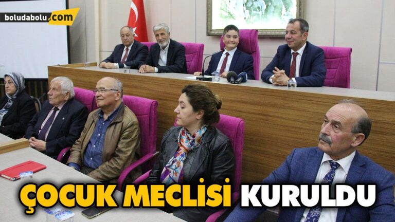 Bolu’nun ilk çocuk meclisi kuruldu