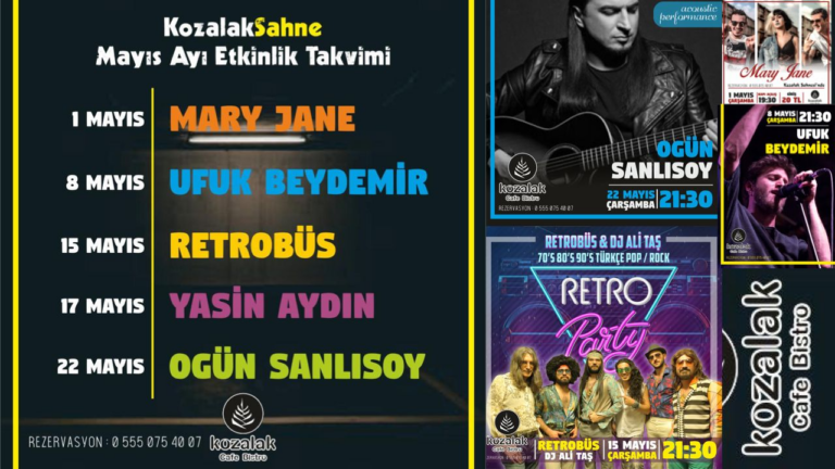 KOZALAK KAFE 5 BÜYÜK KONSERE EV SAHİPLİĞİ YAPIYOR