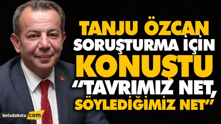 Özcan soruşturma için konuştu