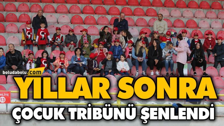 YILLAR SONRA ÇOCUK TRİBÜNÜ ŞENLENDİ