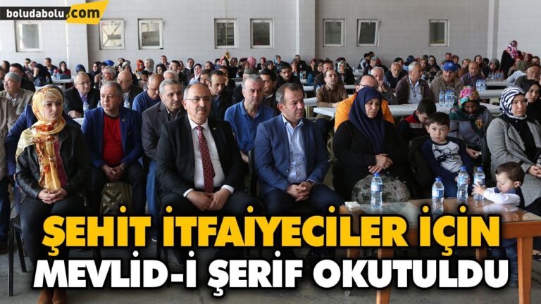 ŞEHİT İTFAİYECİLER İÇİN MEVLİD-İ ŞERİF OKUTULDU
