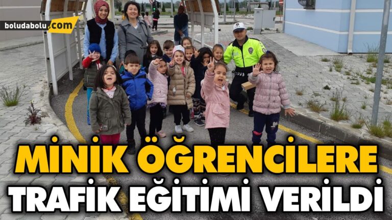 MİNİK ÖĞRENCİLERE TRAFİK EĞİTİMİ VERİLDİ