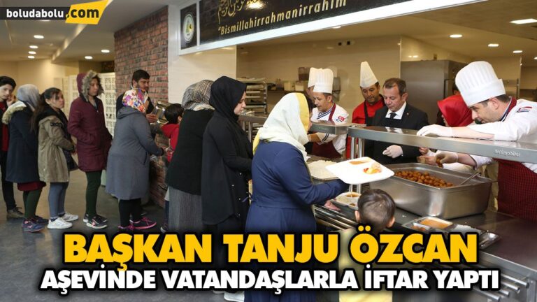 BAŞKAN TANJU ÖZCAN, AŞEVİNDE VATANDAŞLARLA İFTAR YAPTI