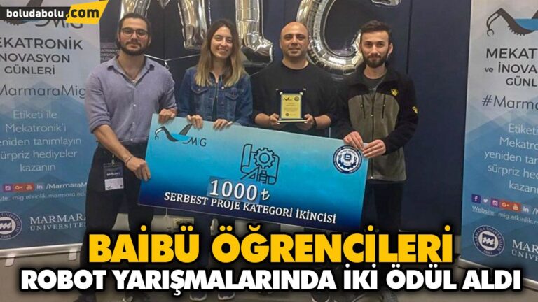BAİBÜ ÖĞRENCİLERİ ROBOT YARIŞMALARINDA İKİ ÖDÜL ALDI
