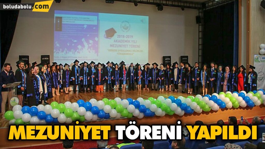 MEZUNİYET TÖRENİ YAPILDI MEZUNİYET TÖRENİ YAPILDI
