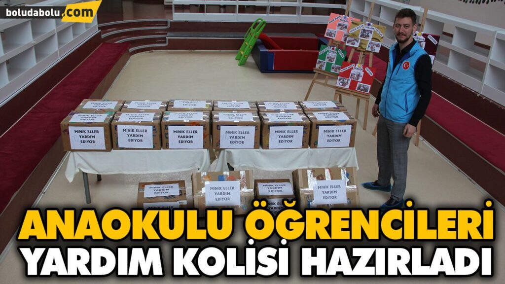 ANAOKULU ÖĞRENCİLERİ YARDIM KOLİSİ HAZIRLADI ANAOKULU ÖĞRENCİLERİ YARDIM KOLİSİ HAZIRLADI