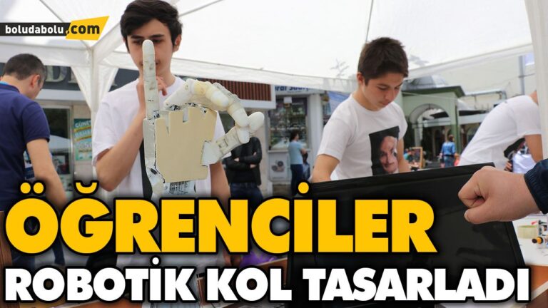 ÖĞRENCİLER ROBOTİK KOL TASARLADI