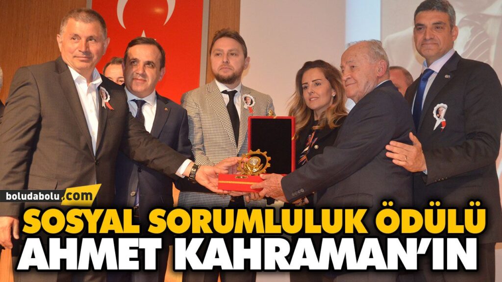 İZZET BAYSAL SOSYAL SORUMLULUK ÖDÜLÜNÜN SAHİBİ “AHMET KAHRAMAN” OLDU İZZET BAYSAL SOSYAL SORUMLULUK ÖDÜLÜNÜN SAHİBİ “AHMET KAHRAMAN” OLDU