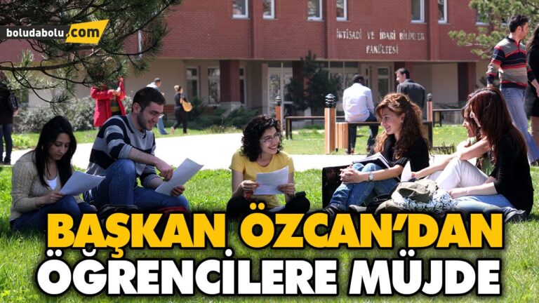 BAŞKAN ÖZCAN’DAN ÖĞRENCİLERE MÜJDE