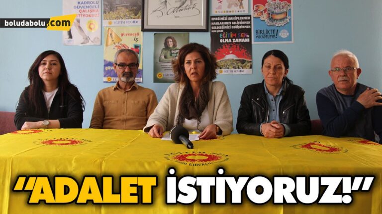 “ADALET İSTİYORUZ!”