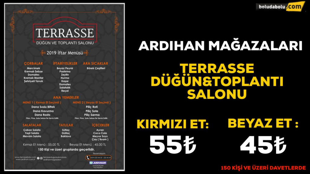 TERRASSE İFTAR MENÜSÜ TERRASSE İFTAR MENÜSÜ