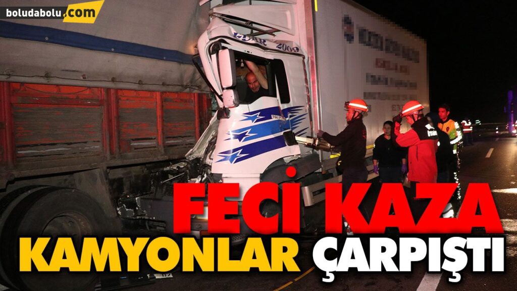 KAMYONLAR ÇARPIŞTI: 1 YARALI KAMYONLAR ÇARPIŞTI: 1 YARALI