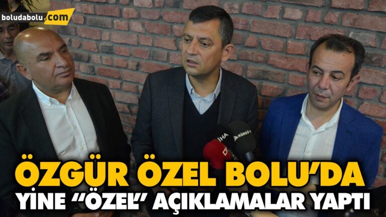 YİNE “ÖZEL” AÇIKLAMALAR YAPTI