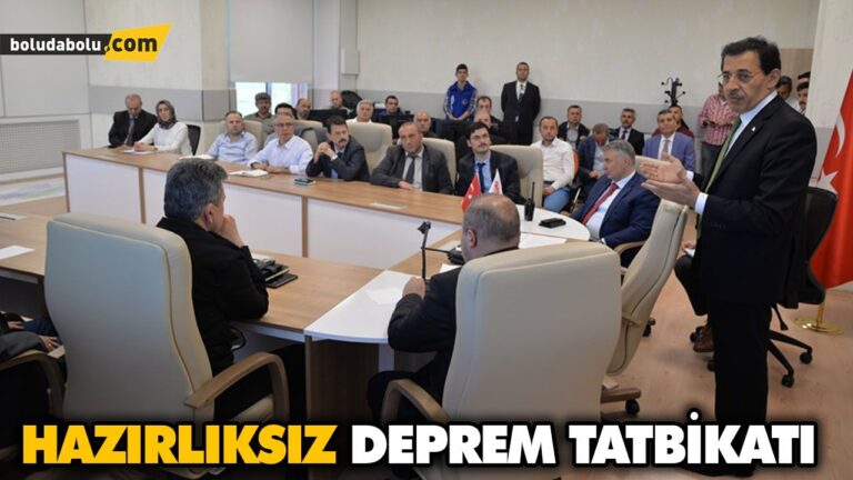 HAZIRLIKSIZ DEPREM TATBİKATI
