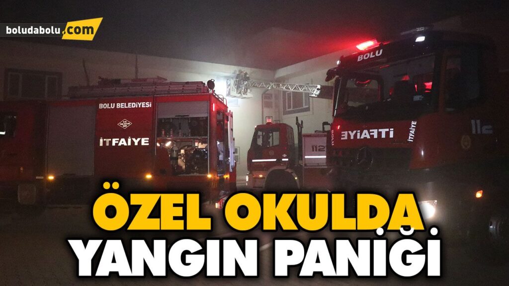 ÖZEL OKULDA YANGIN PANİĞİ ÖZEL OKULDA YANGIN PANİĞİ