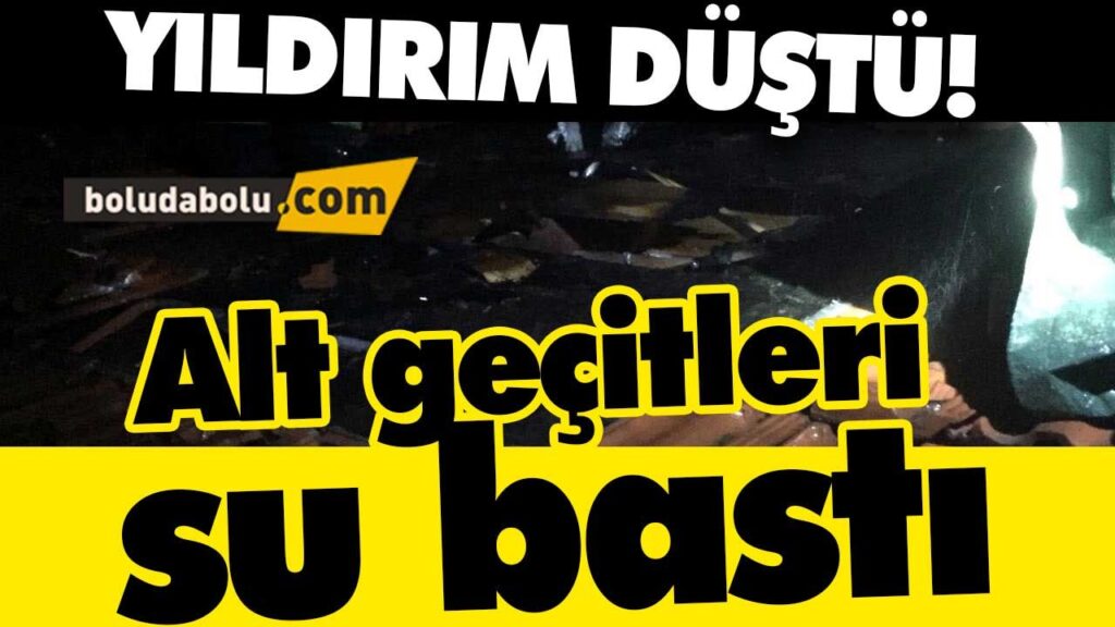 Bolu’da bir eve yıldırım düştü. Bolu’da bir eve yıldırım düştü.