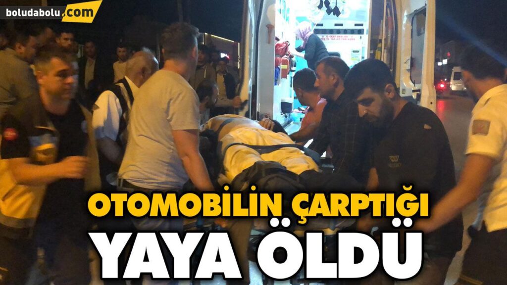 OTOMOBİLİN ÇARPTIĞI YAYA ÖLDÜ